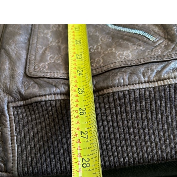 Gucci Signature GG Monogram Leather Jacket - Picture 6 of 13